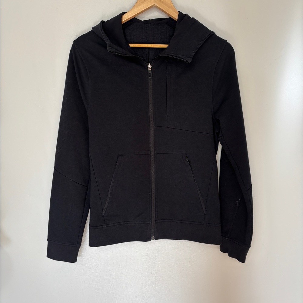 Lululemon Athletica Scuba Hoodie Black Size XS Full Zip Jacket 3 zip pockets